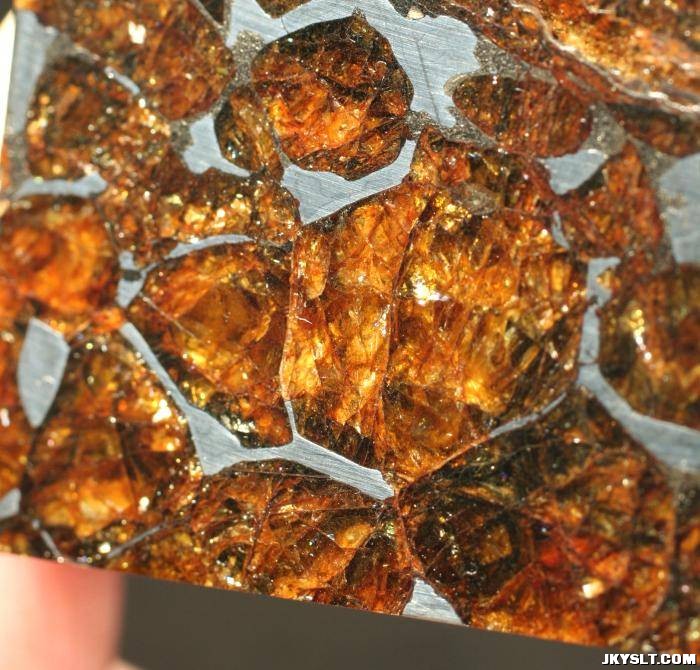 PALLASOVKA METEORITE PAL GEM-LIKE OLIVINES SLICE.JPG